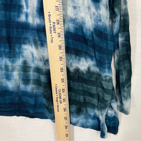 Hard Tail Blue Tie Dye Stretch Ultra Soft Relaxed Fit Top Small - Picture 5 of 10